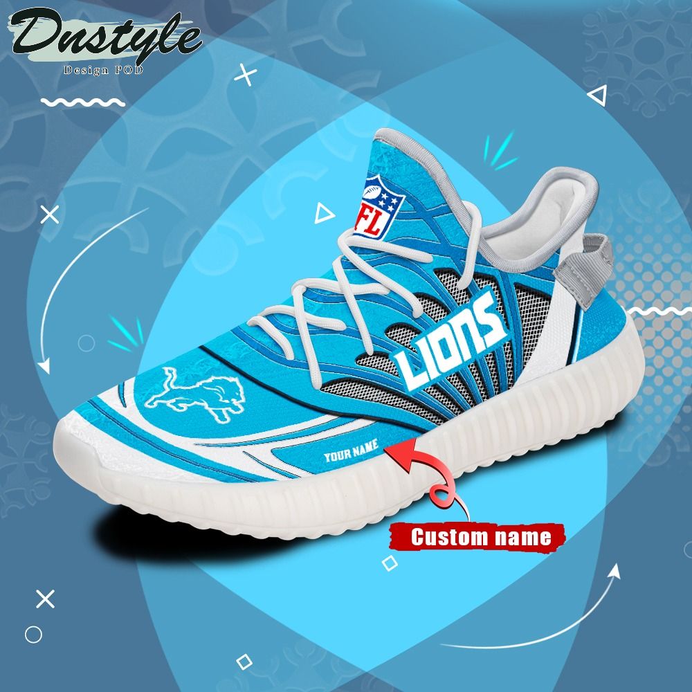Detroit Lions Personalized Yeezy Boost