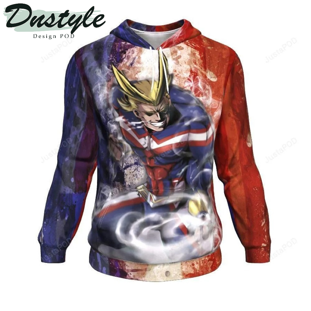 Power All Might 3D All Over Printed Hoodie