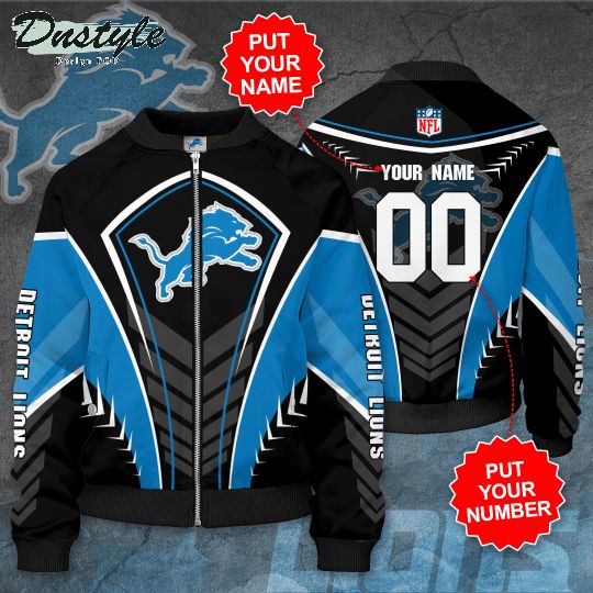Personalized Detroit Lions Football Team Bomber Jacket