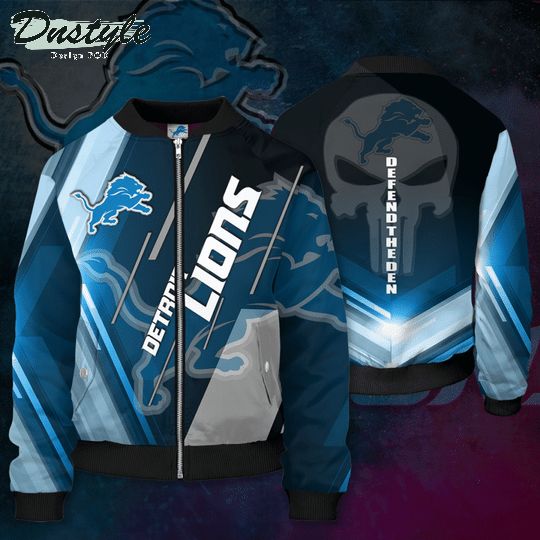 Detroit Lions Football Team Bomber Jacket