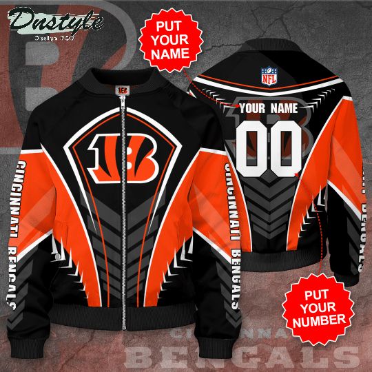 Personalized Cincinnati Bengals Football Team Bomber Jacket