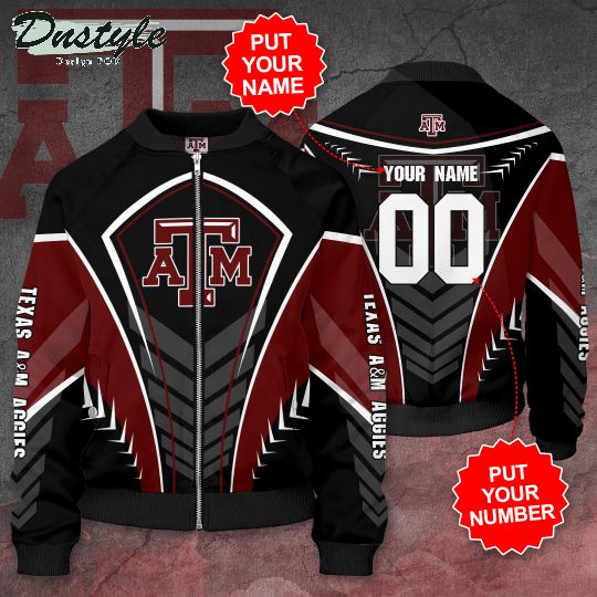 Personalized Texas A&M Aggies football Bomber Jacket