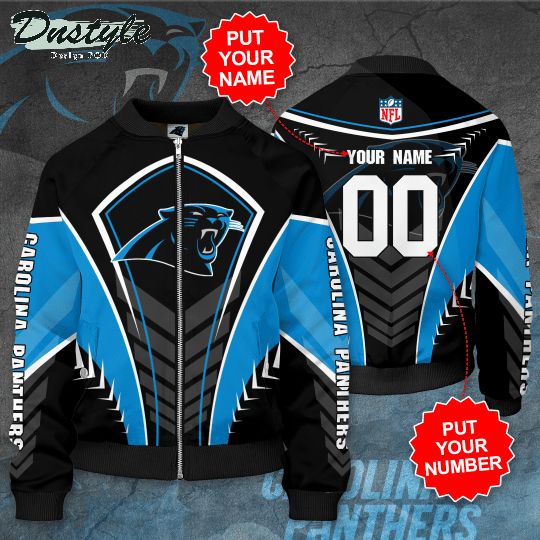 Personalized Carolina Panthers Bomber Jacket