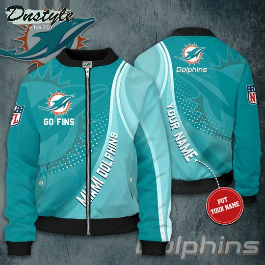 Personalized Miami Dolphins Bomber Jacket