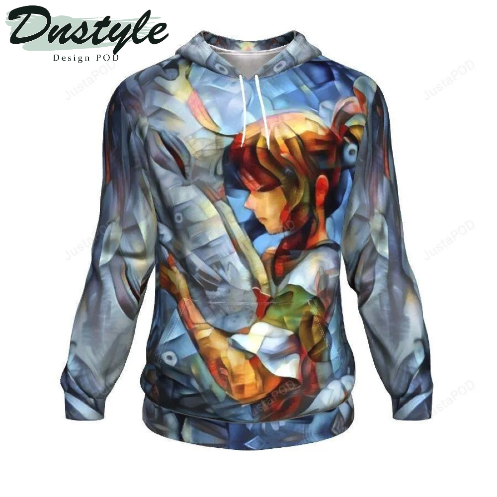Abstract Spirited Away 3D All Over Printed Hoodie
