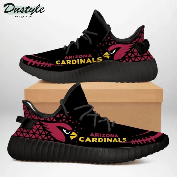 Arizona Cardinals NFL Black Yeezy Shoes Sneakers