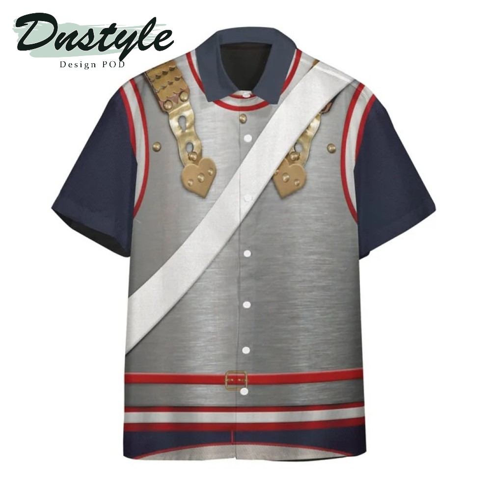 Napoleonic French Heavy Cavalry Custom Hawaiian Shirt