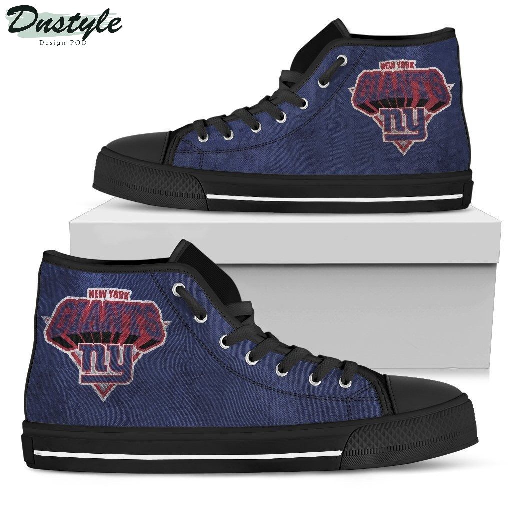 New York Giants NFL Vintage Canvas High Top Shoes