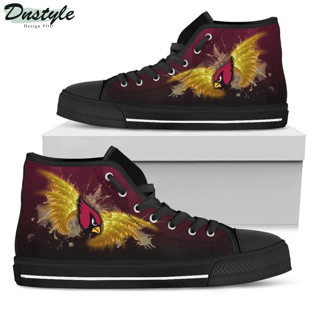 Angel Wings Arizona Cardinals NFL Canvas High Top Shoes