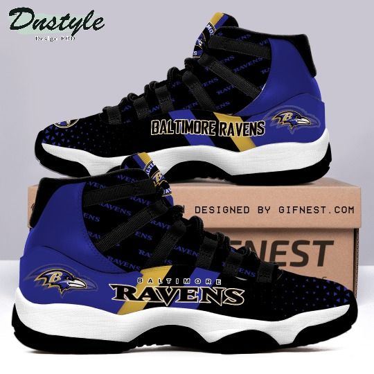 Baltimore Ravens Air Jordan 11 Shoes Sneaker