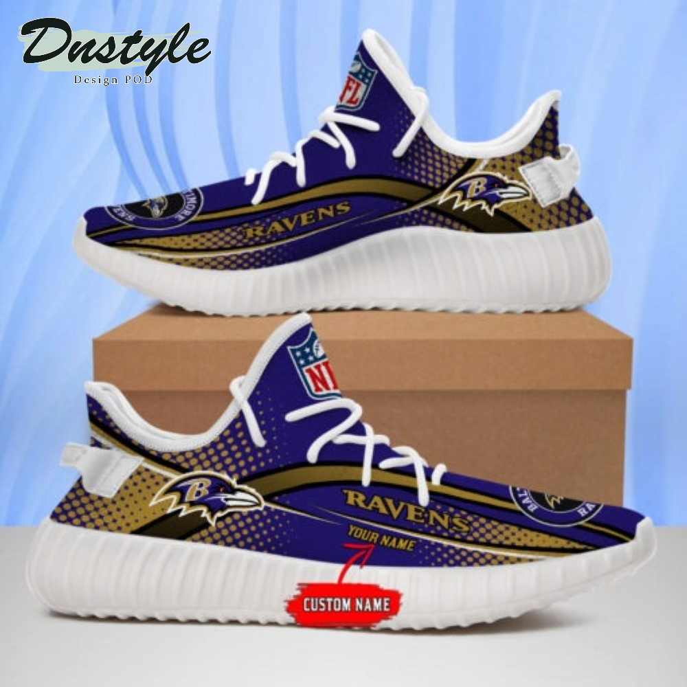 Baltimore Ravens Personalized Yeezy Boots Sneakers