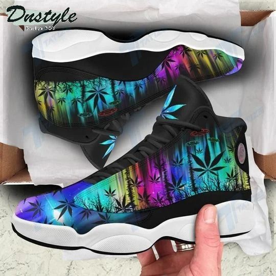 Hologram 420 Marijuana Weed Cannabis Alien Air Jordan 13 Shoes Sneaker
