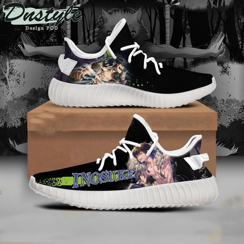 Inosuke Demon Slayer Kimetsu No Yaiba Anime Yeezy Shoes Sneakers