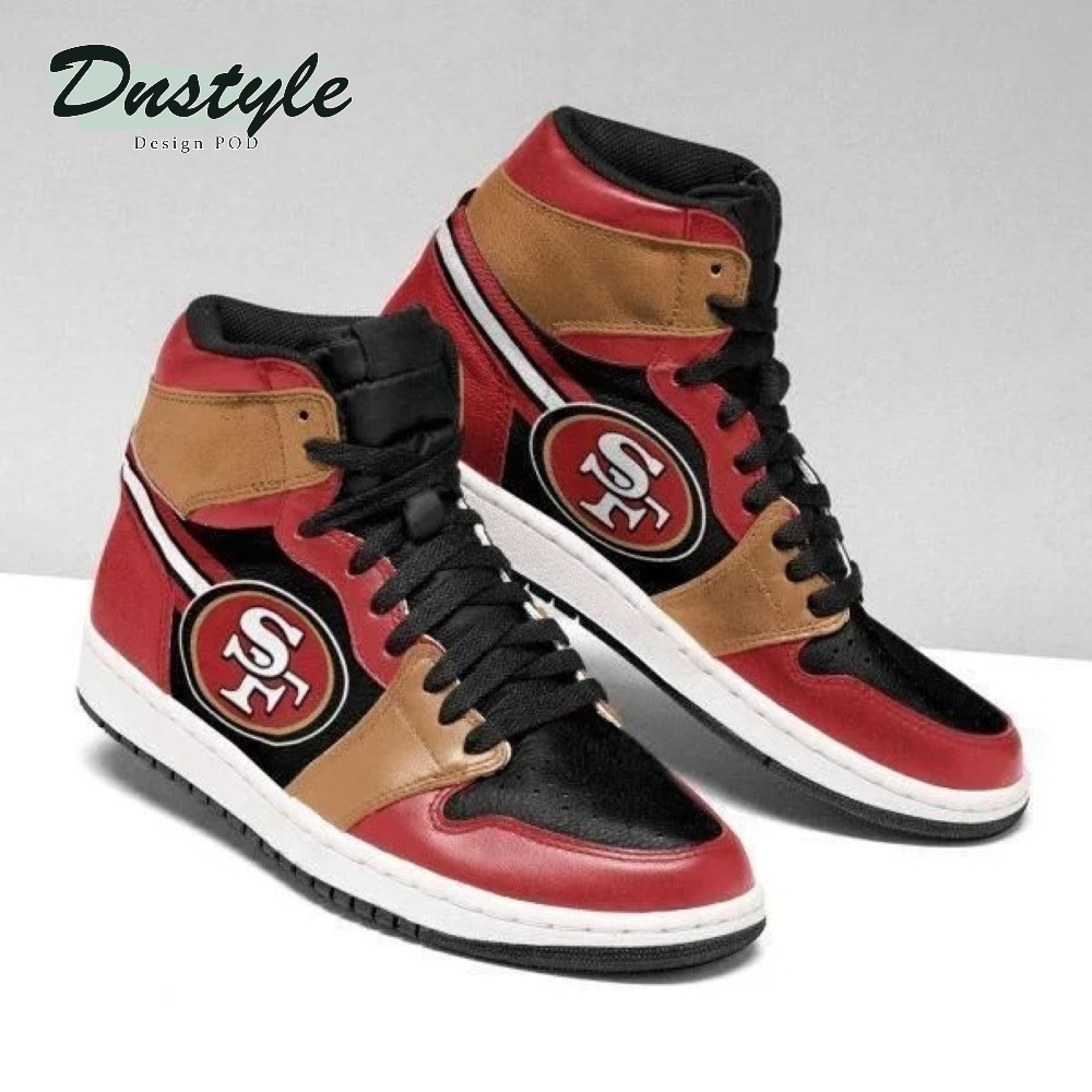 San Francisco 49Ers NFL High Air Jordan 1 Shoes Sneaker