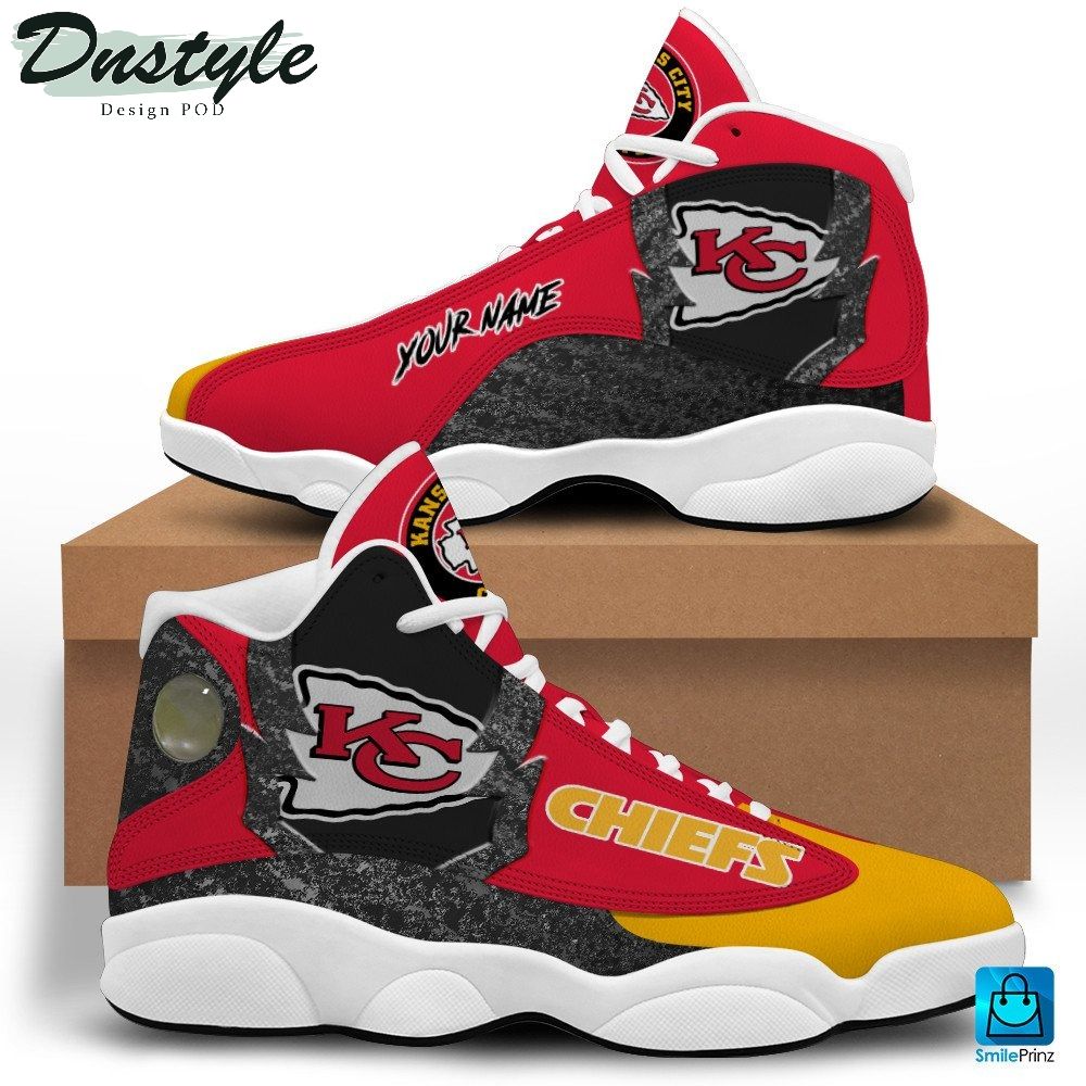 Kansas City Chiefs Custom Name Air Jordan 13 Shoes Sneaker