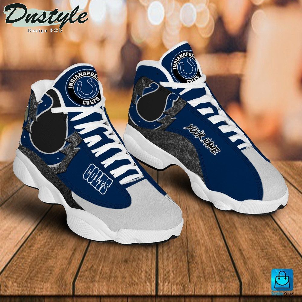 Indianapolis Colts Custom Name Air Jordan 13 Shoes Sneaker