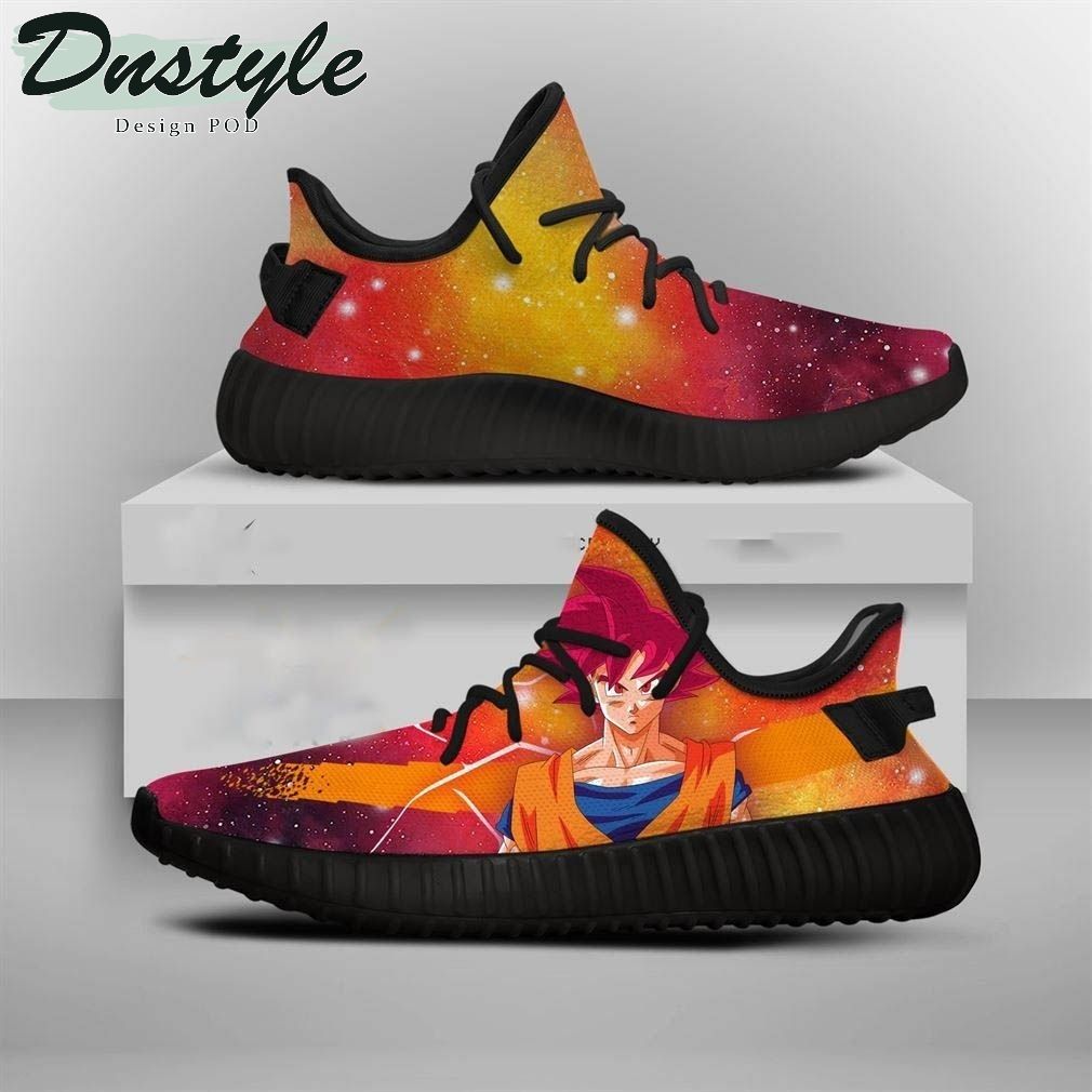 Dragon Ball Shoes Son Goku Red Hair Yeezy Shoes Sneakers