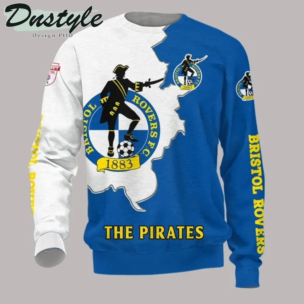 Bristol Rovers The Pirates 3d All Over Printed Hoodie