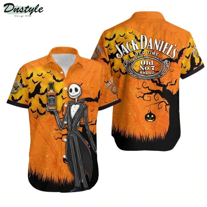 Halloween Jack Daniel’s Jack Skellington Hawaiian Shirt