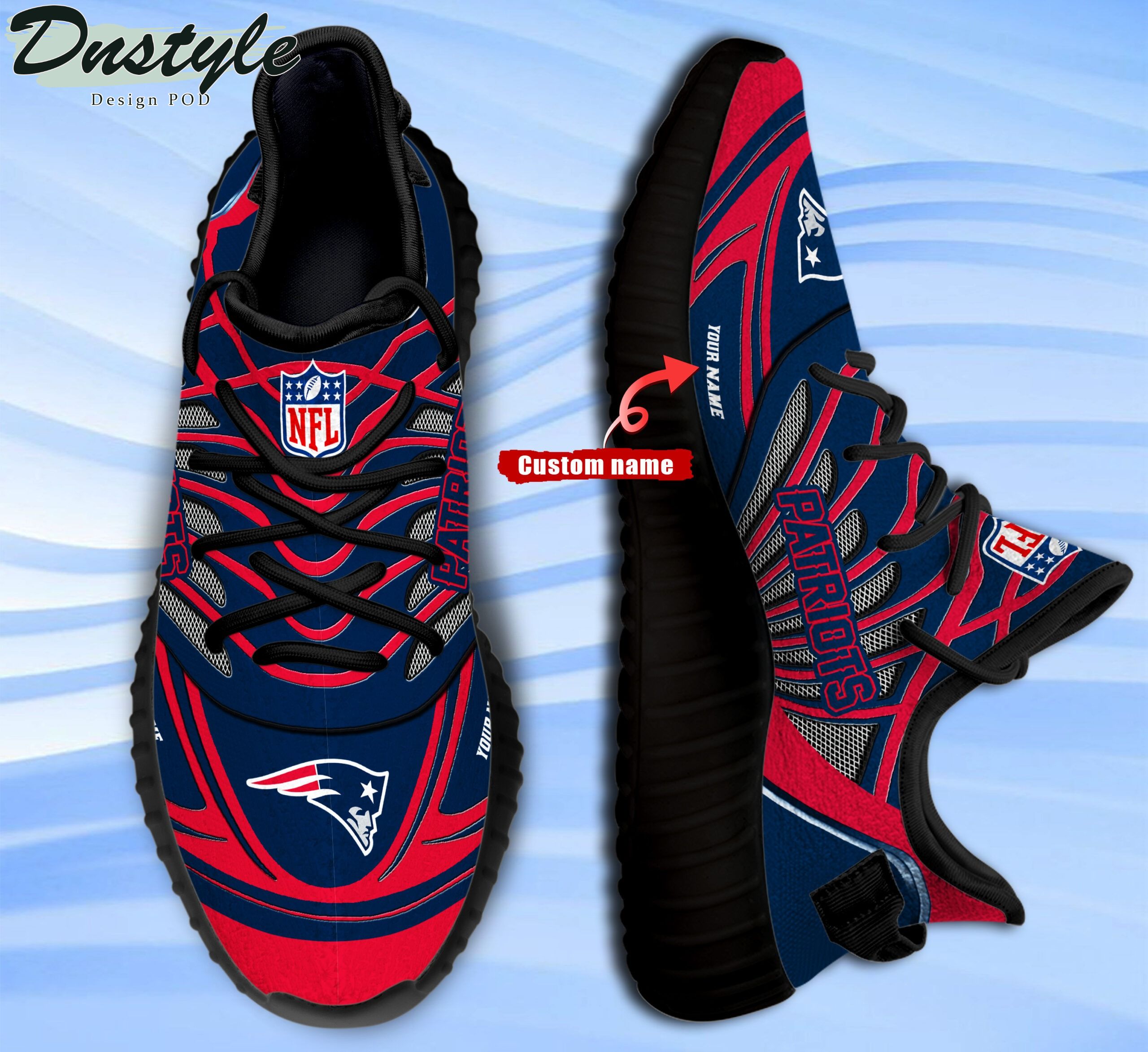 New England Patriots Personalized Yeezy Boost