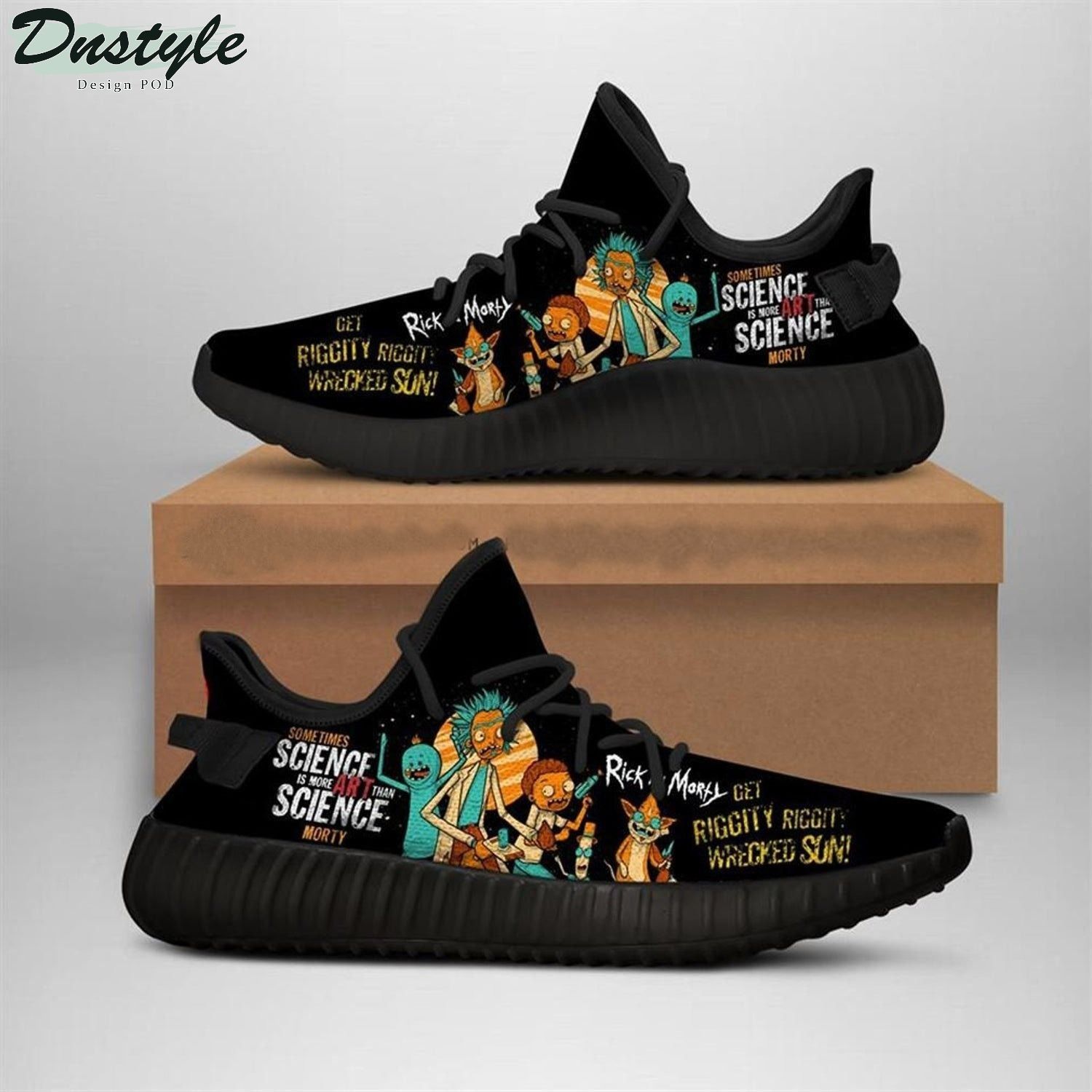 Rick And Morty Cartoon Yeezy Shoes Sneakers