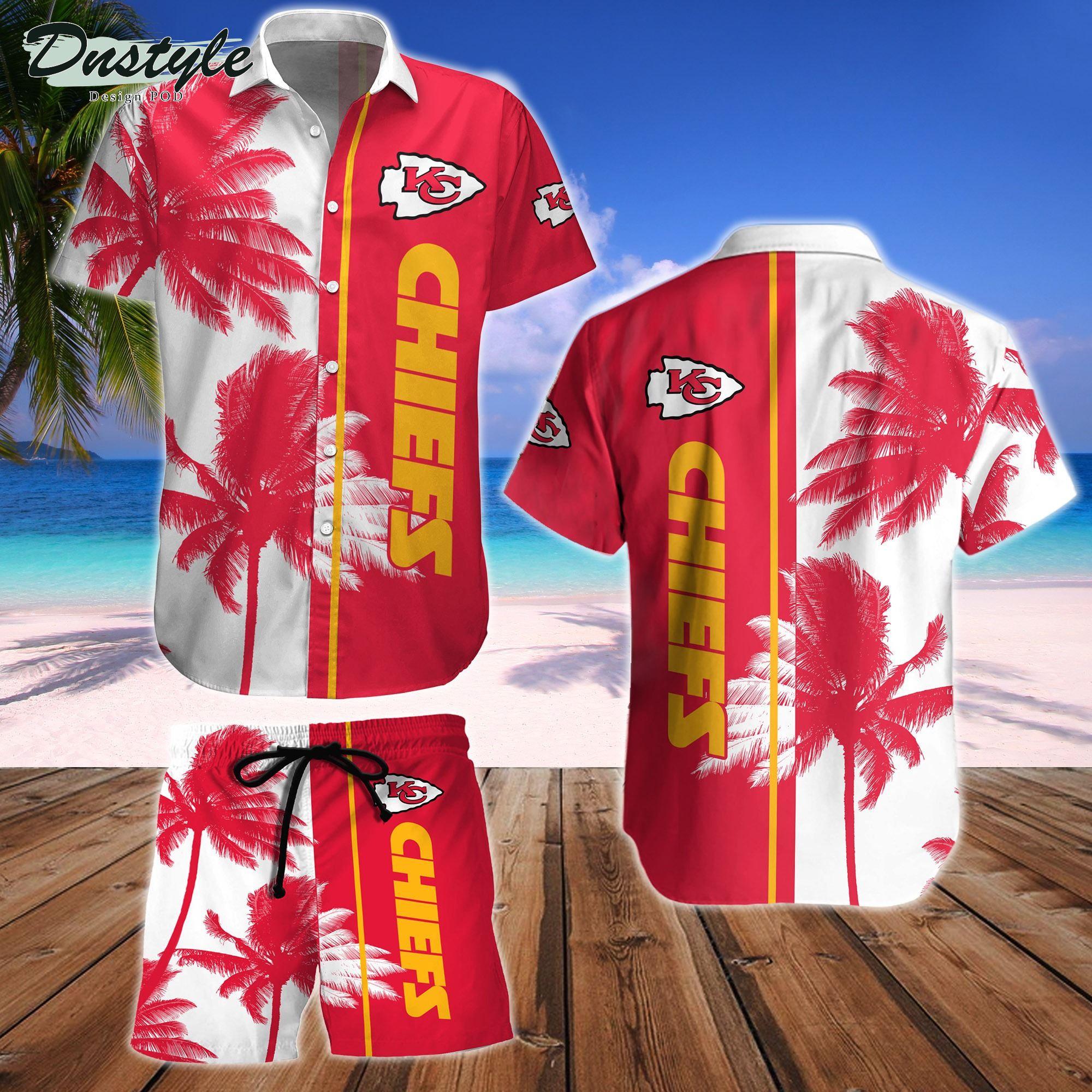 Kansas City Chiefs Hawaiian Shirt And Short