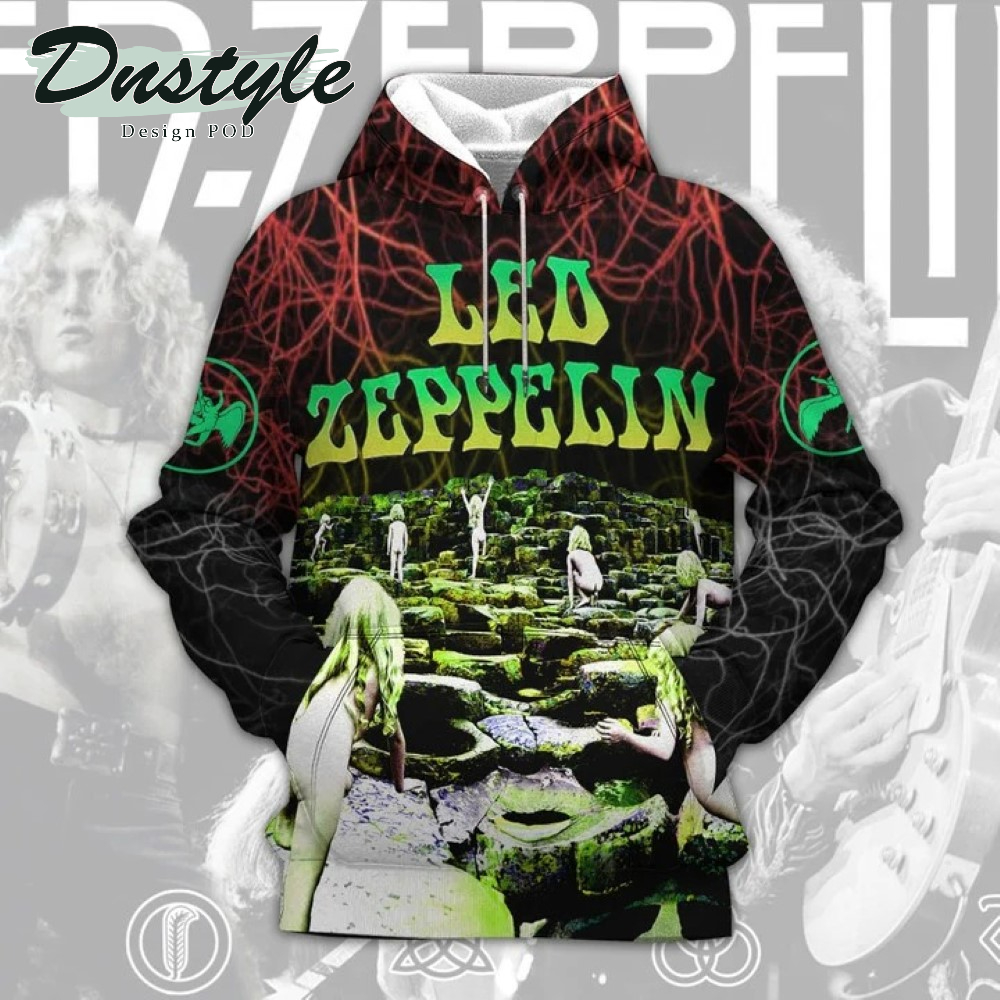 Led Zeppelin Rock Band 3d all over printed hoodie