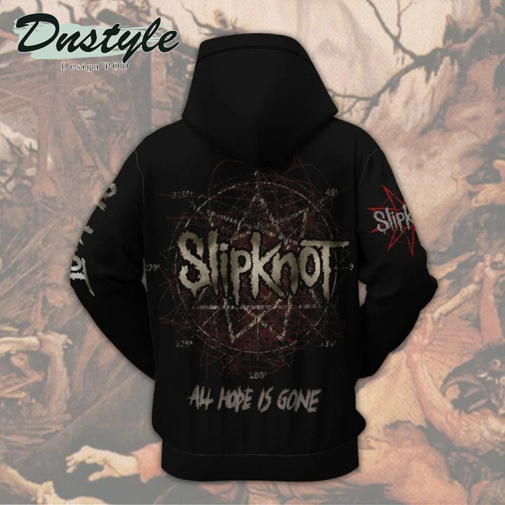 All hope is gone Slipknot 3d all over printed hoodie