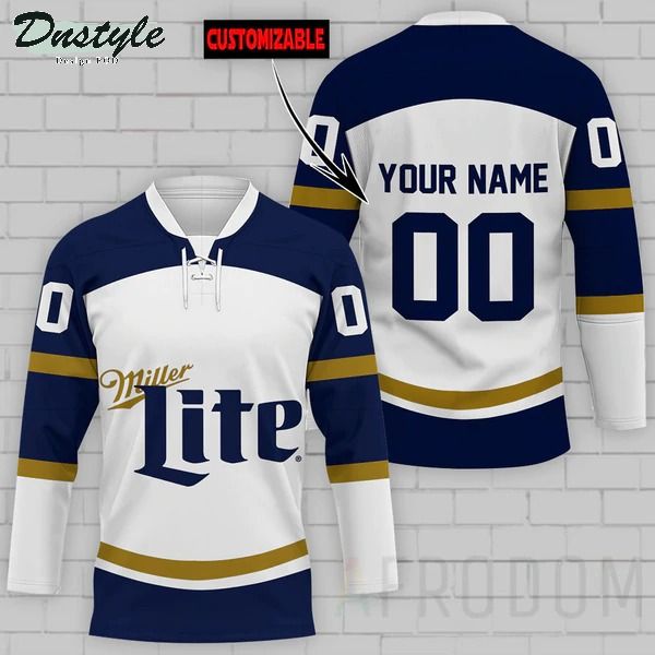 Miller Lite Personalized Hockey Jersey