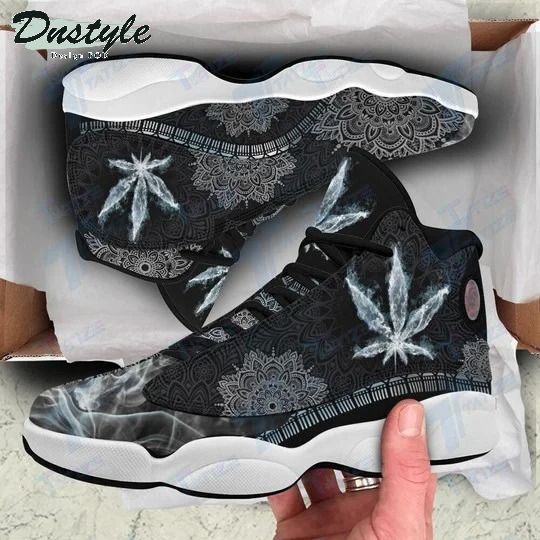 Mandala Weed Smoke 420 Marijuana Cannabis Air Jordan 13 Shoes Sneaker