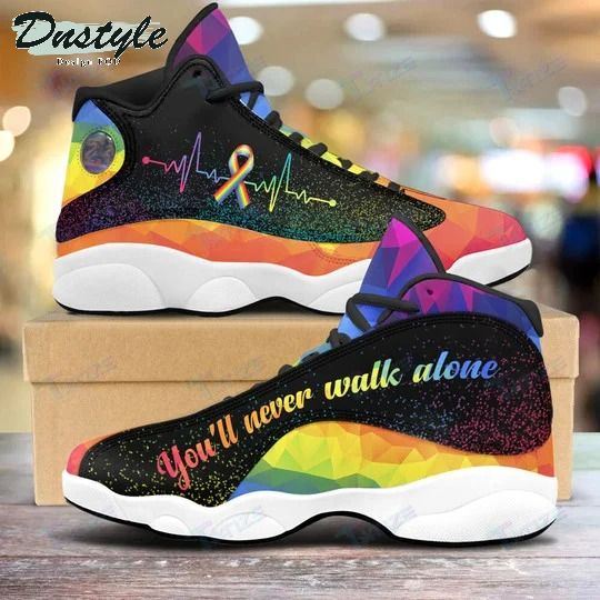 LGBT You'll Never Walk Alone Air Jordan 13 Shoes Sneaker