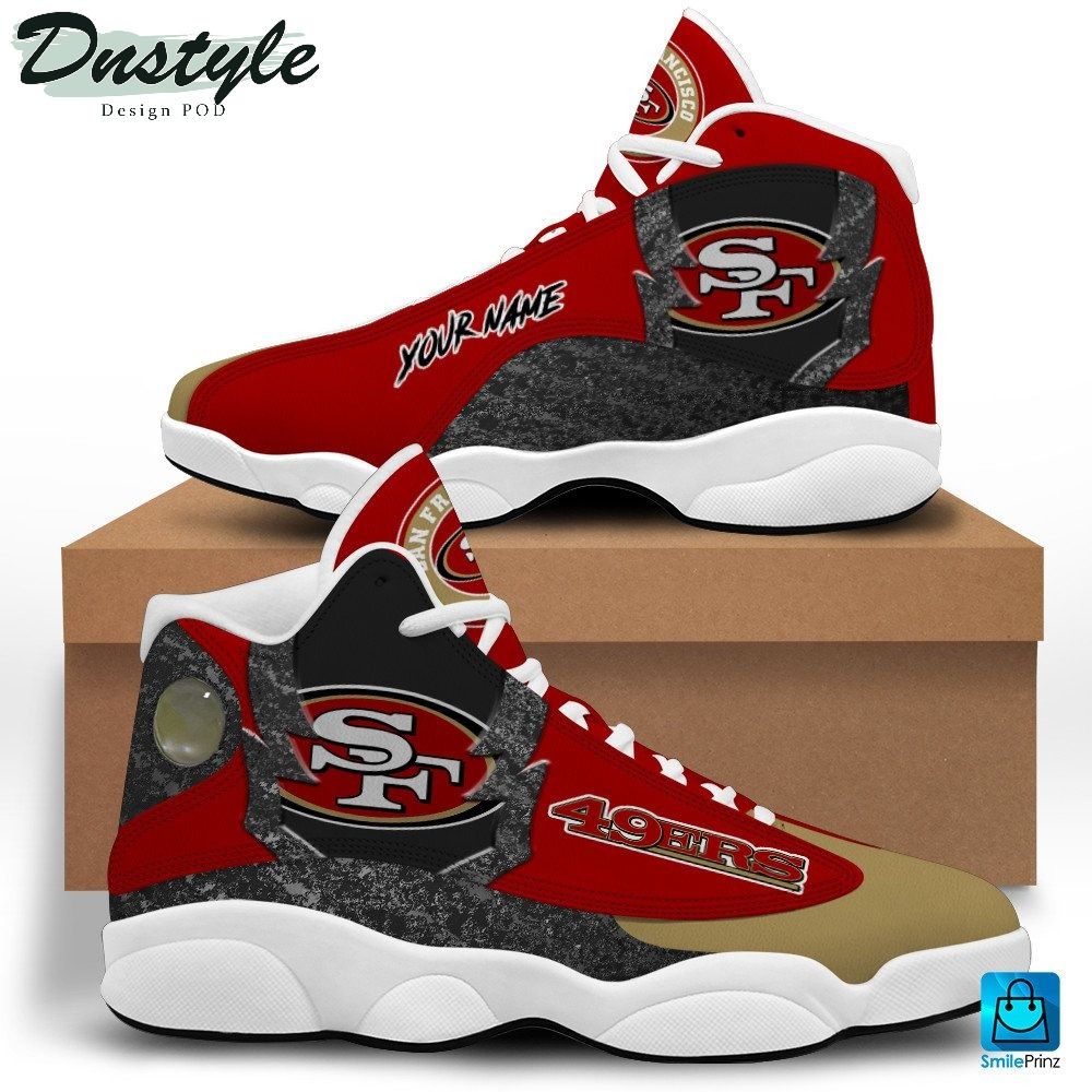 San Francisco 49ers Custom Name Air Jordan 13 Shoes Sneaker
