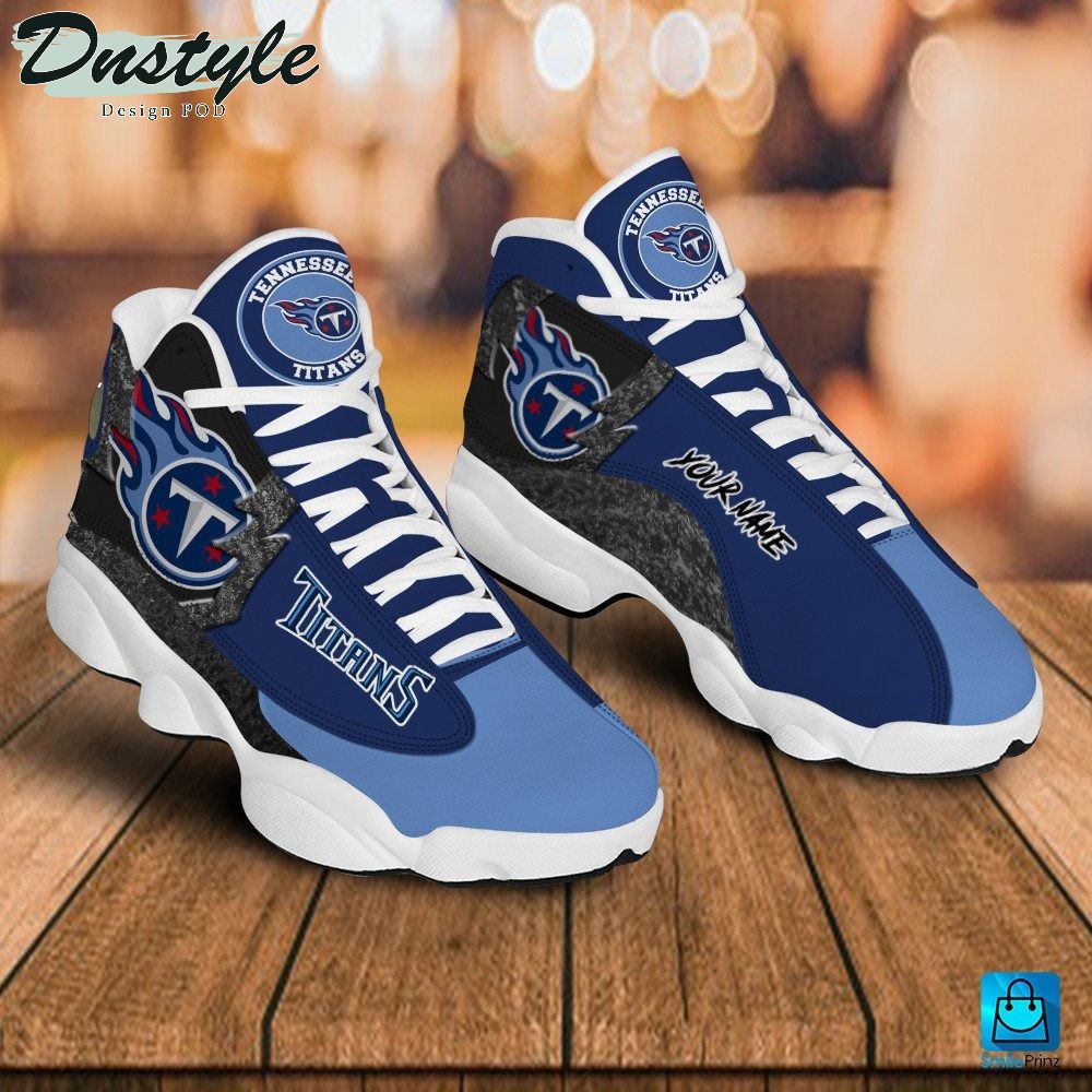 Tennessee Titans Custom Name Air Jordan 13 Shoes Sneaker
