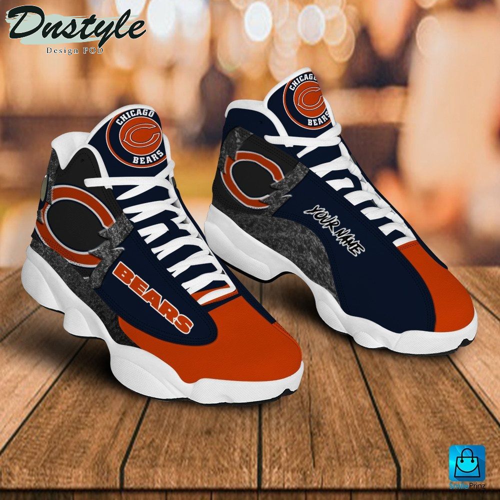 Chicago Bears Custom Name Air Jordan 13 Shoes Sneaker