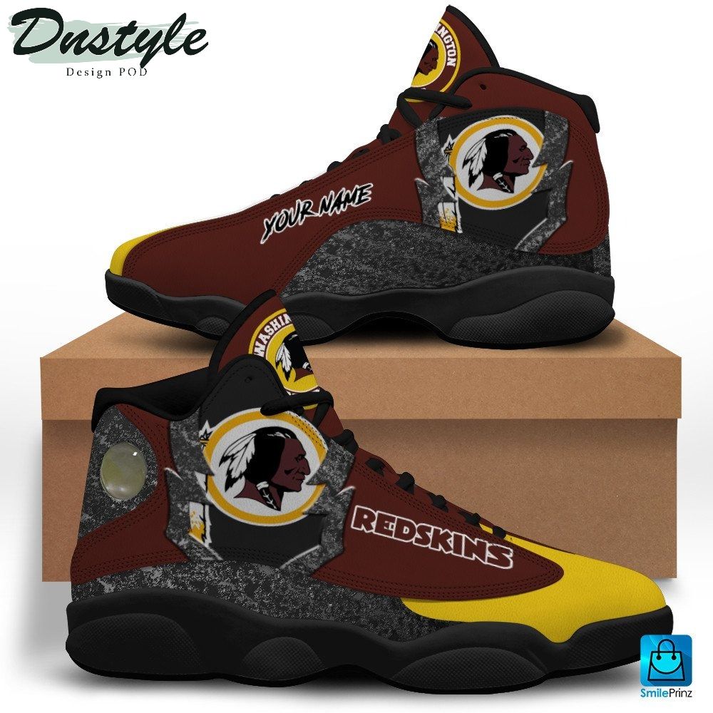 Washington Redskins Custom Name Air Jordan 13 Shoes Sneaker