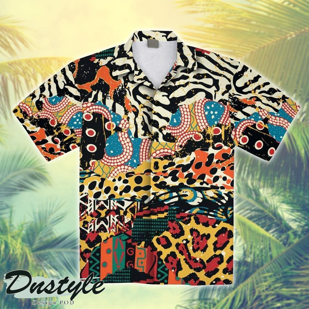 African Patchwork Hawaiian Shirt And Short