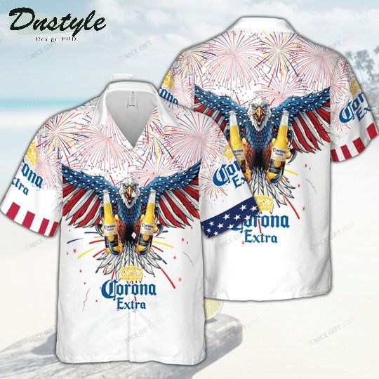 Corona Extra 4th of July Hawaiian Shirt