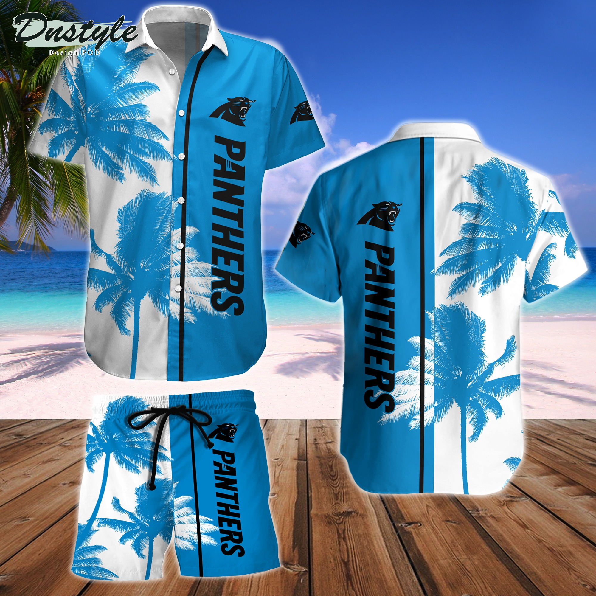 Carolina Panthers Hawaiian Shirt And Short