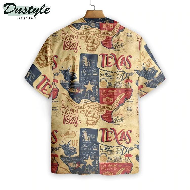 Texas Longhorns Vintage Hawaiian Shirt