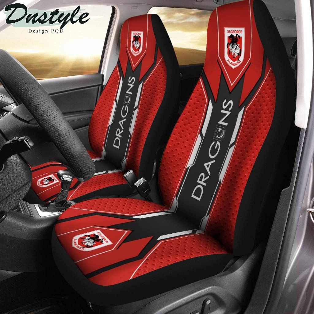 St. George Illawarra Dragons Car Seat Covers