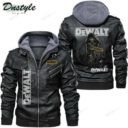 DeWalt skull leather jacket