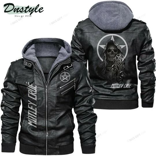 Motley Crue skull leather jacket