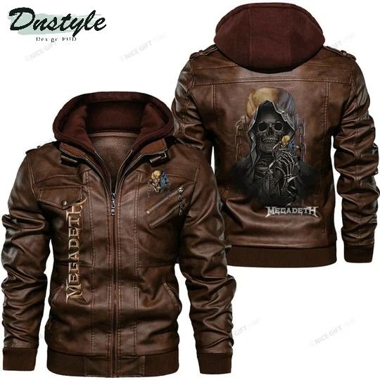 Megadeth skull leather jacket