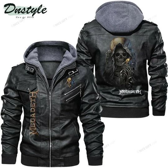 Megadeth skull leather jacket
