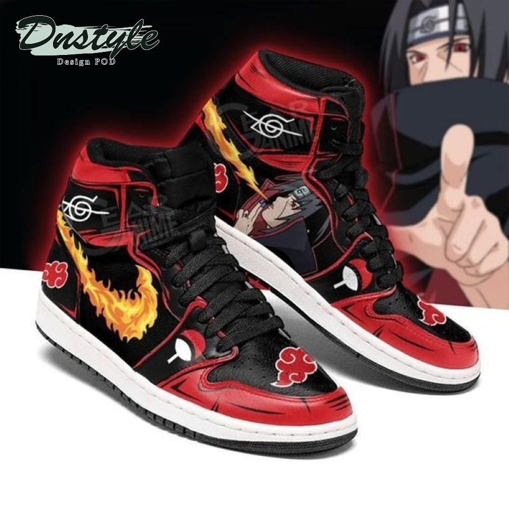 Akatsuki Itachi Naruto Anime Air Jordan High Top Sneaker