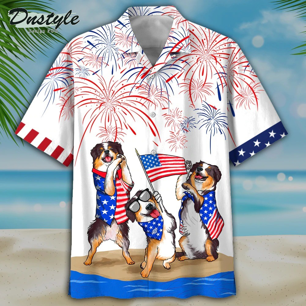 Bernese Mountain Dogs Hawaiian Shirt