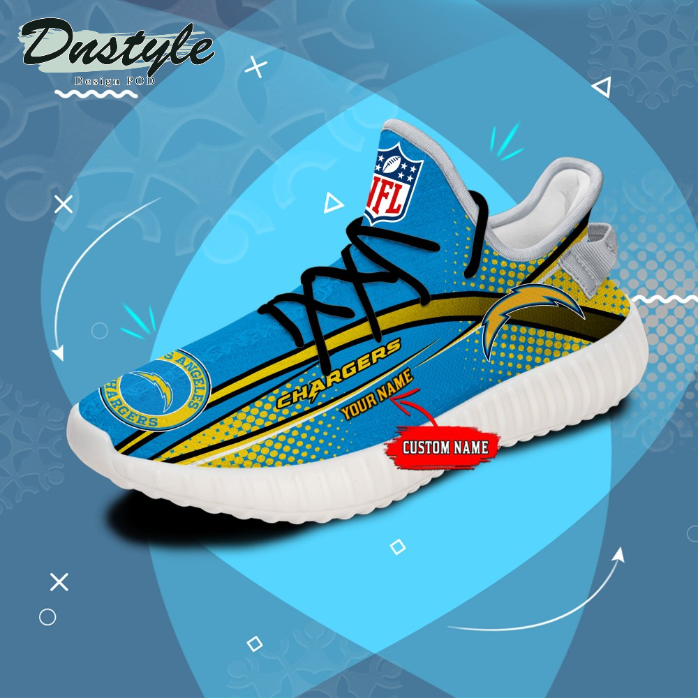 Los Angeles Chargers Personalized Yeezy Boots Sneakers