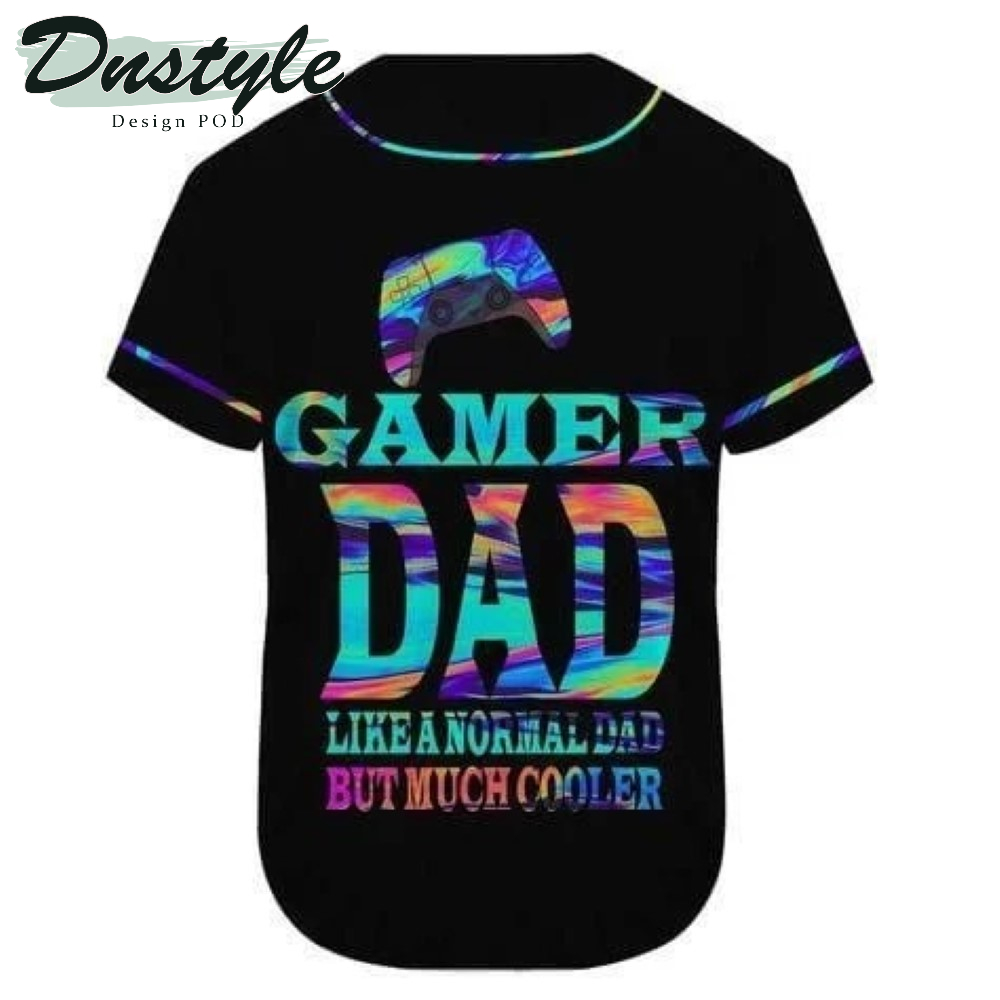 Gamer Dad Cooler Custom Name Baseball Jersey