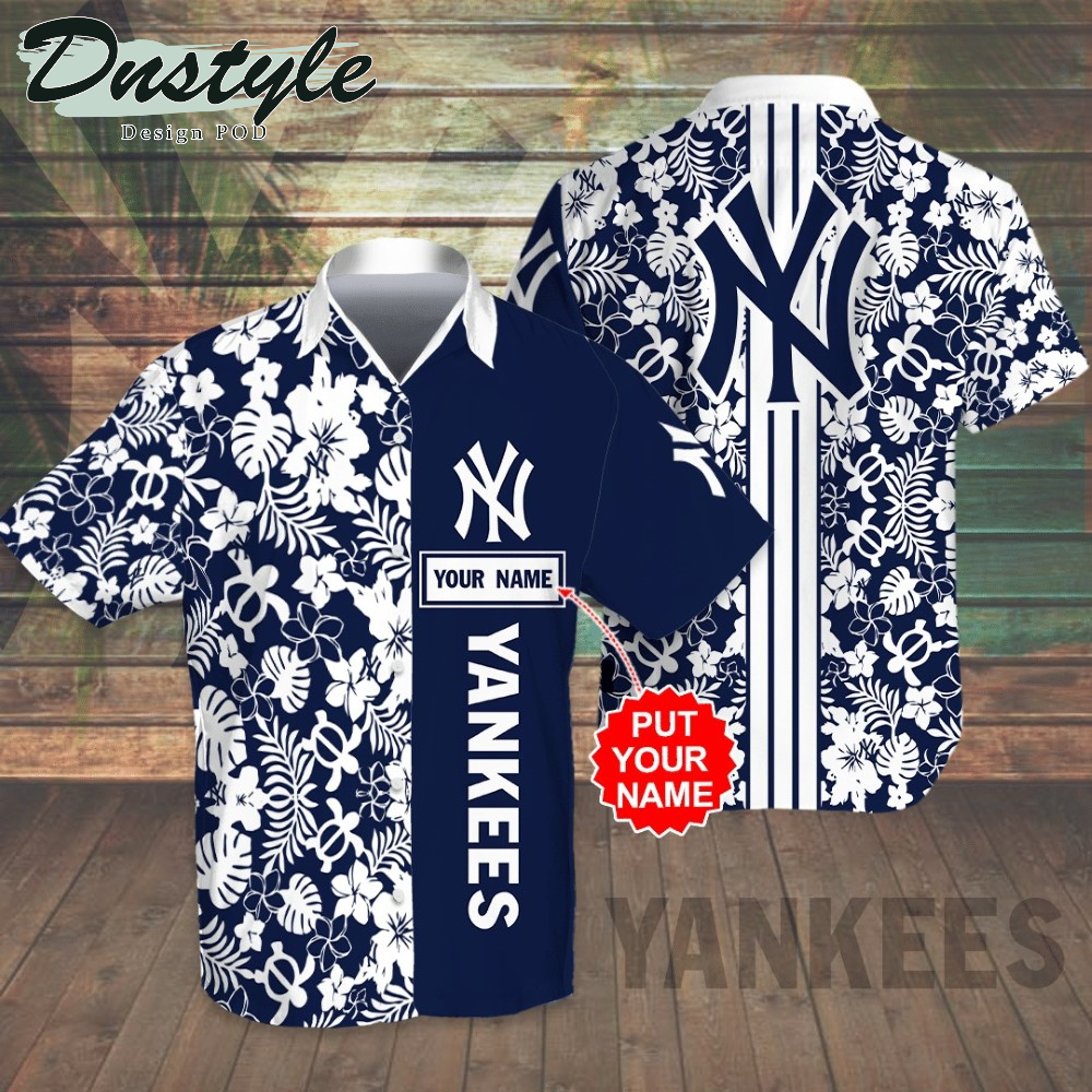 Personalized New York Yankees Hawaiian Shirt And Short #3