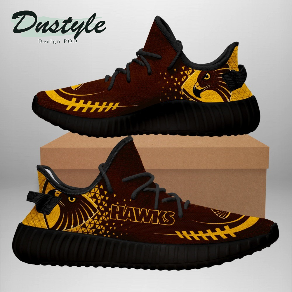 Hawthorn Hawks AFL Yeezy Shoes Sneakers